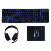Keyboard and Mouse Rebeltec RBLKLA00035 Black English QWERTY